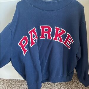 Parke Navy and Red Fourth of July Limited Edition Mockneck